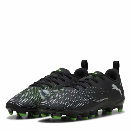 Puma Future 8 Play Juniors Artificial Ground Football Boots Черно/Зелено Детски футболни бутонки