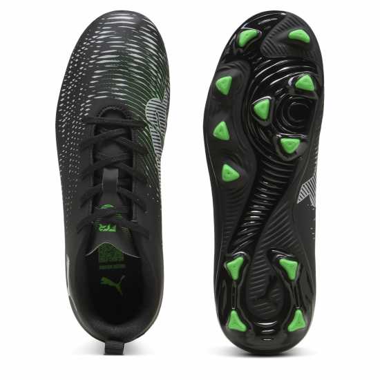 Puma Future 8 Play Juniors Artificial Ground Football Boots Черно/Зелено Детски футболни бутонки