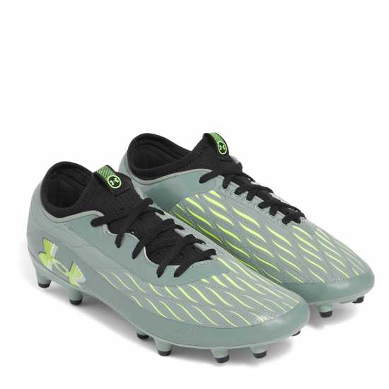 Under Armour Kids' Mag Select Firm Ground Football Boots Green 
