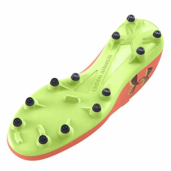 Under Armour Kids' Mag Select Firm Ground Football Boots Orange 