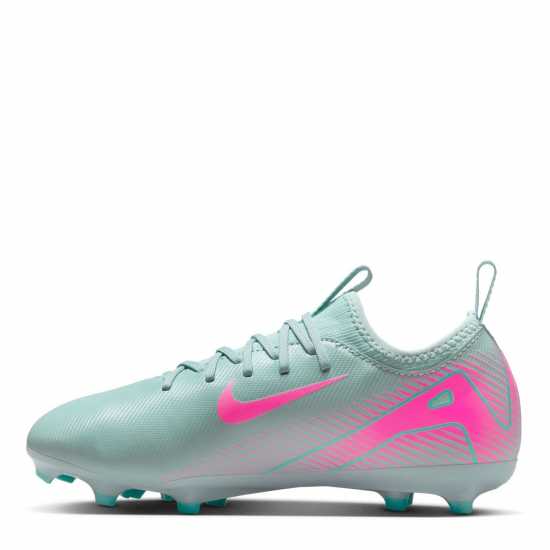 Nike Zoom Mercurial Vapor 16 Juniors Firm Ground Football Boots Сиво/Розово Детски футболни бутонки