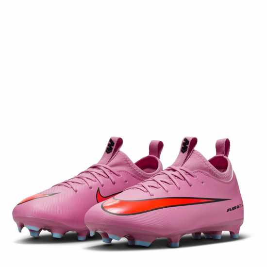 Nike Zoom Mercurial Vapor 16 Juniors Firm Ground Football Boots Pink/Black Детски футболни бутонки