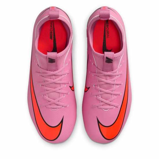 Nike Zoom Mercurial Vapor 16 Juniors Firm Ground Football Boots Pink/Black Детски футболни бутонки
