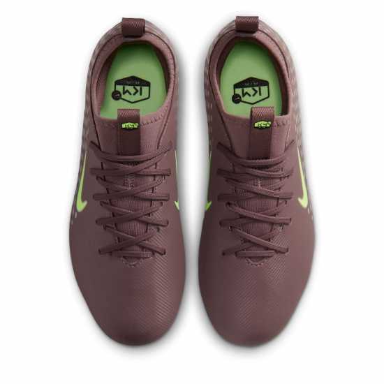 Nike Zoom Mercurial Vapor 16 Juniors Firm Ground Football Boots Plum/Silver 