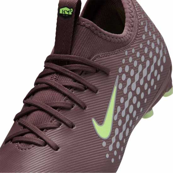 Nike Zoom Mercurial Vapor 16 Juniors Firm Ground Football Boots Plum/Silver 