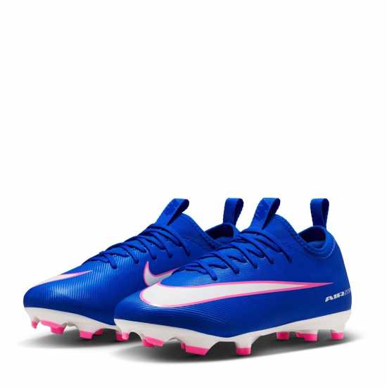Nike Zoom Mercurial Vapor 16 Juniors Firm Ground Football Boots Blue/Wht/Pink Nike Zoom Mercurial Vapor 16 Juniors Firm Ground Football Boots Blue/Wht/Pink