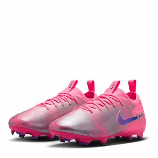 Nike Zoom Mercurial Vapor 16 Juniors Firm Ground Football Boots Pink/Black 