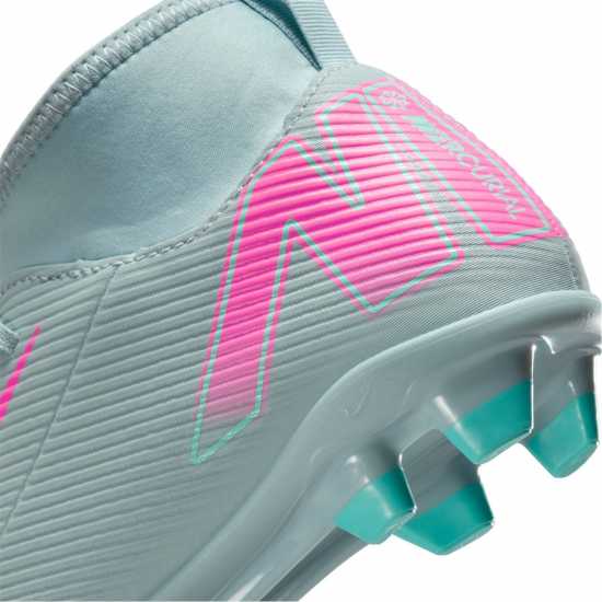 Детски футболни бутонки Nike Mercurial Superfly 10 Junior Firm Ground Football Boots Сиво/Розово Nike Mercurial Superfly 10 Junior Firm Ground Football Boots Сиво/Розово Детски футболни бутонки