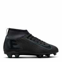 Nike Mercurial Superfly 10 Junior Firm Ground Football Boots Черно/Зелено Детски футболни бутонки