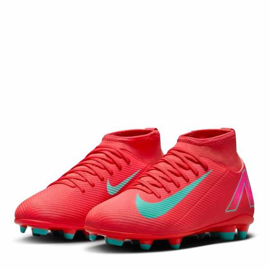Детски футболни бутонки Nike Mercurial Superfly 10 Junior Firm Ground Football Boots Червено/Зелено Nike Mercurial Superfly 10 Junior Firm Ground Football Boots Червено/Зелено Детски футболни бутонки