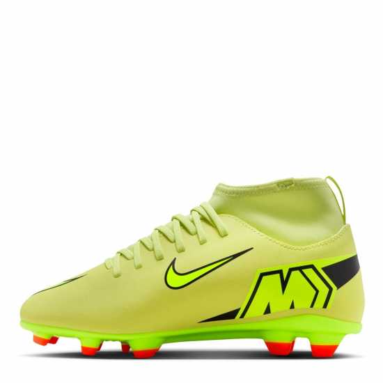 Nike Mercurial Superfly 10 Junior Firm Ground Football Boots Волт/Кримсън 