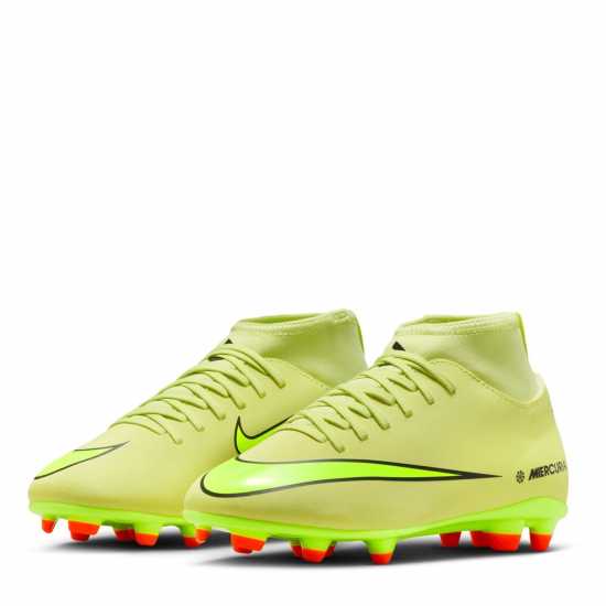 Nike Mercurial Superfly 10 Junior Firm Ground Football Boots Волт/Кримсън 