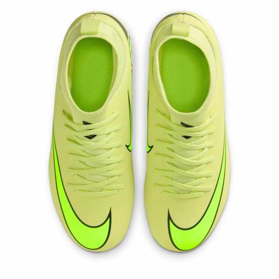 Nike Mercurial Superfly 10 Junior Firm Ground Football Boots Волт/Кримсън 