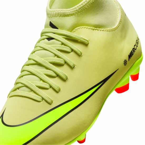 Nike Mercurial Superfly 10 Junior Firm Ground Football Boots Волт/Кримсън 