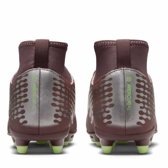 Nike Mercurial Superfly 10 Junior Firm Ground Football Boots Plum/Silver 