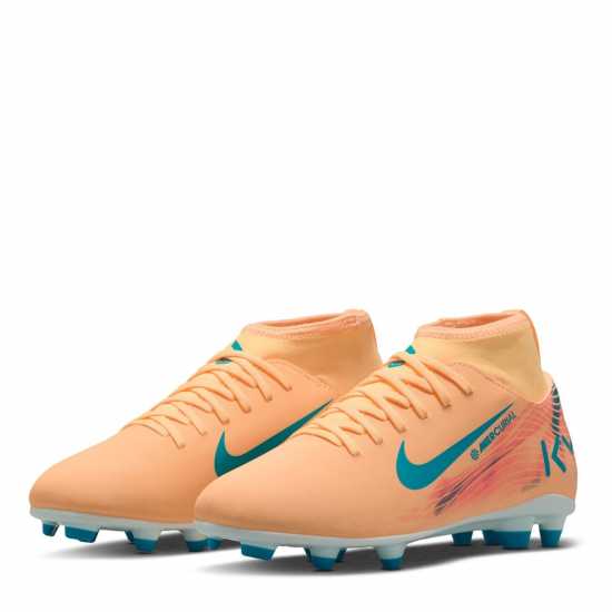 Nike Mercurial Superfly 10 Junior Firm Ground Football Boots Оранжево/Диня 
