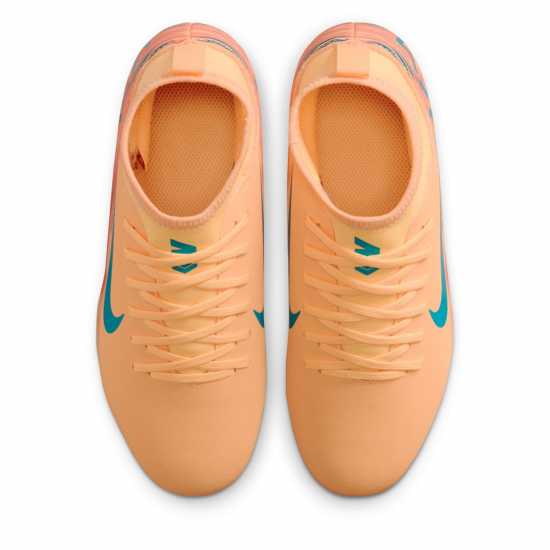 Nike Mercurial Superfly 10 Junior Firm Ground Football Boots Оранжево/Диня 