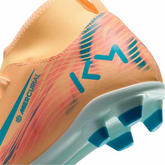 Nike Mercurial Superfly 10 Junior Firm Ground Football Boots Оранжево/Диня 
