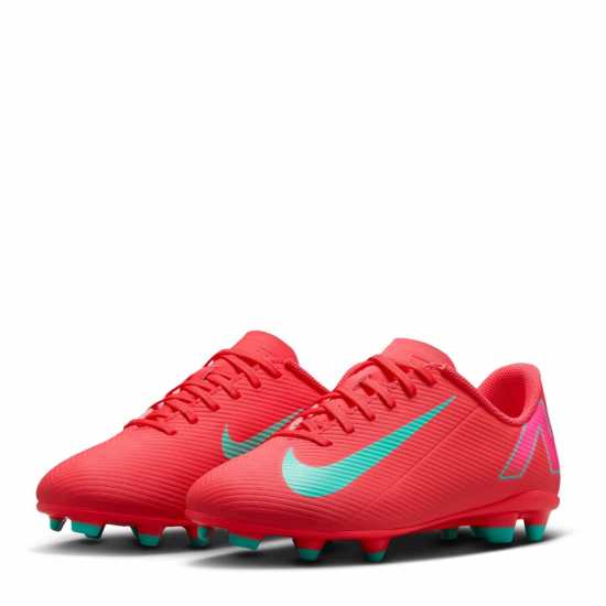 Nike Mercurial Vapor 16 Club Juniors Firm Ground Football Boots Червено/Зелено Детски футболни бутонки