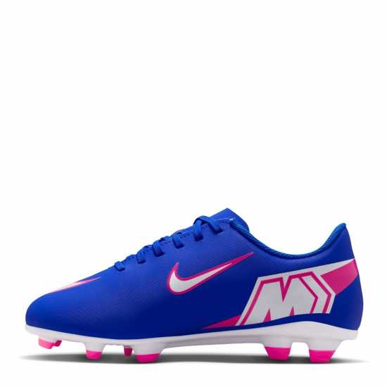 Nike Mercurial Vapor 16 Club Juniors Firm Ground Football Boots Blue/Wht/Pink 