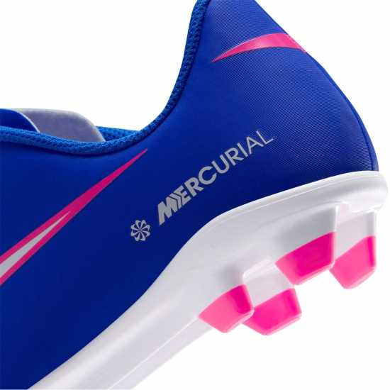 Nike Mercurial Vapor 16 Club Juniors Firm Ground Football Boots Blue/Wht/Pink 