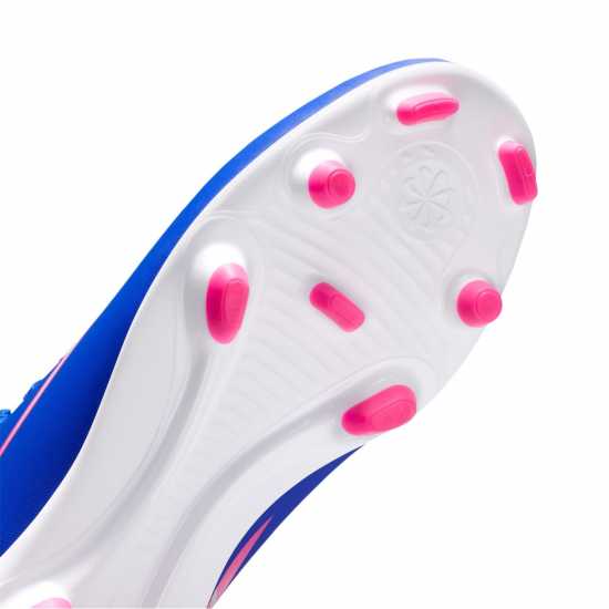 Nike Mercurial Vapor 16 Club Juniors Firm Ground Football Boots Blue/Wht/Pink 