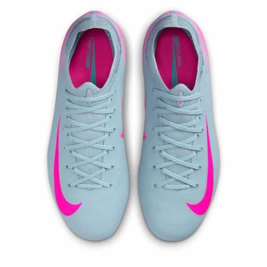 Nike Mercurial Vapor 16 Pro Juniors Firm Ground Football Boots Сиво/Розово Детски футболни бутонки