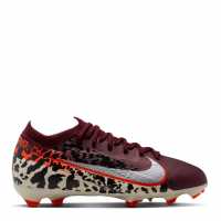 Nike Mercurial Vapor 16 Pro Juniors Firm Ground Football Boots Burgundy/Print 