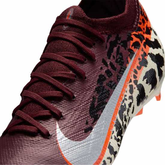 Nike Mercurial Vapor 16 Pro Juniors Firm Ground Football Boots Burgundy/Print 