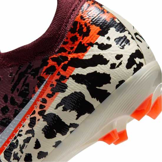 Nike Mercurial Vapor 16 Pro Juniors Firm Ground Football Boots Burgundy/Print 