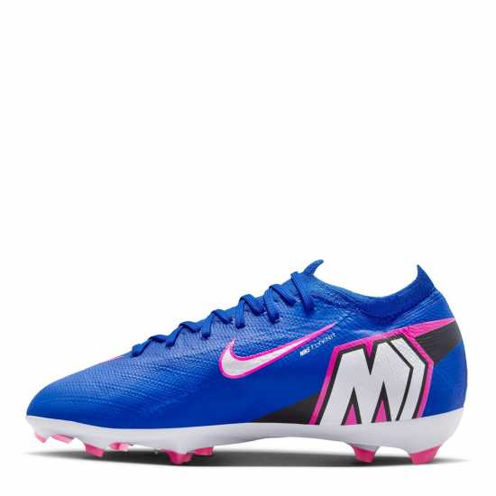 Nike Mercurial Vapor 16 Pro Juniors Firm Ground Football Boots Blue/Wht/Pink 