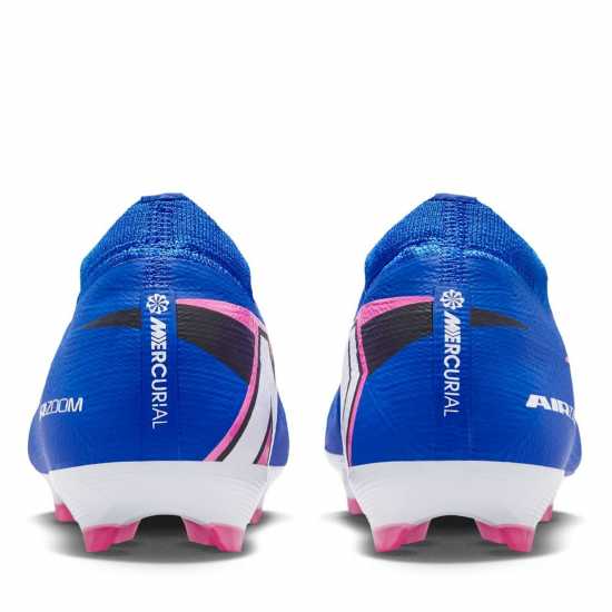Nike Mercurial Vapor 16 Pro Juniors Firm Ground Football Boots Blue/Wht/Pink 