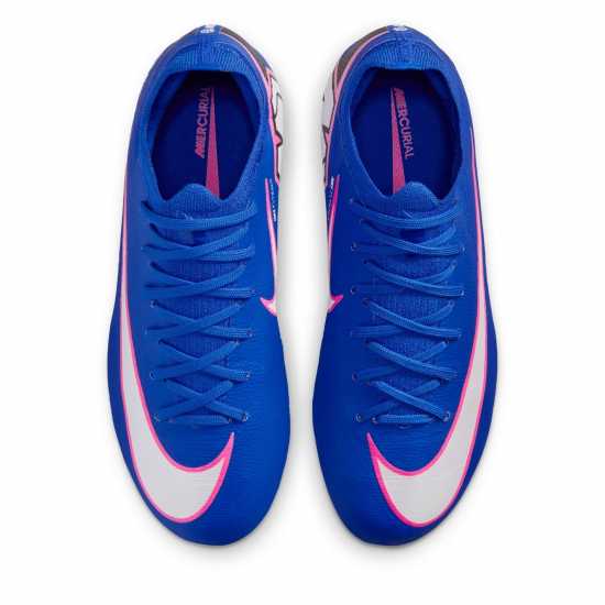 Nike Mercurial Vapor 16 Pro Juniors Firm Ground Football Boots Blue/Wht/Pink 
