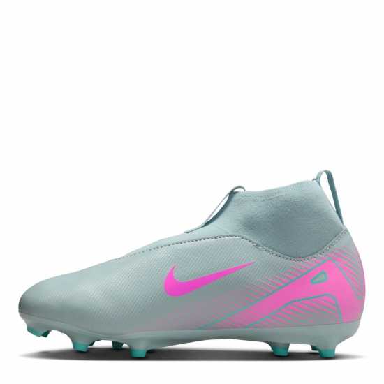 Nike Zoom Mercurial Superfly 10 Academy Juniors Firm Ground Football Boots Сиво/Розово Детски футболни бутонки