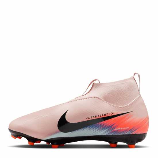 Nike Zoom Mercurial Superfly 10 Academy Juniors Firm Ground Football Boots Розово/Синьо 