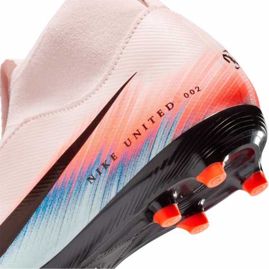 Nike Zoom Mercurial Superfly 10 Academy Juniors Firm Ground Football Boots Розово/Синьо 