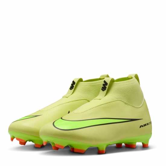 Nike Zoom Mercurial Superfly 10 Academy Juniors Firm Ground Football Boots Волт/Кримсън 
