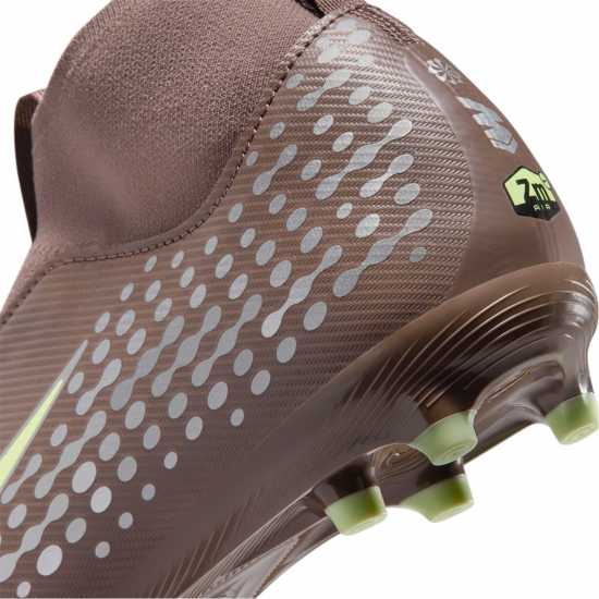 Nike Zoom Mercurial Superfly 10 Academy Juniors Firm Ground Football Boots Plum/Silver 