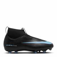 Nike Zoom Mercurial Superfly 10 Academy Juniors Firm Ground Football Boots Black/Blue Детски футболни бутонки