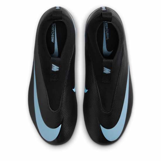 Nike Zoom Mercurial Superfly 10 Academy Juniors Firm Ground Football Boots Black/Blue Детски футболни бутонки