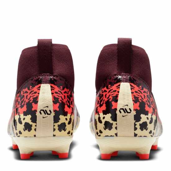 Nike Zoom Mercurial Superfly 10 Academy Juniors Firm Ground Football Boots Burgundy/Print 