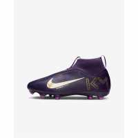 Nike Zoom Mercurial Superfly 10 Academy Juniors Firm Ground Football Boots Лилаво/Кремаво Детски футболни бутонки