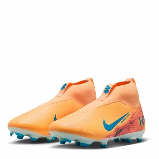 Nike Zoom Mercurial Superfly 10 Academy Juniors Firm Ground Football Boots Оранжево/Диня 