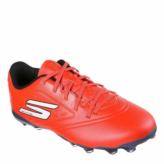 Skechers Razor Juniors Firm Ground Football Boots Red/Black 