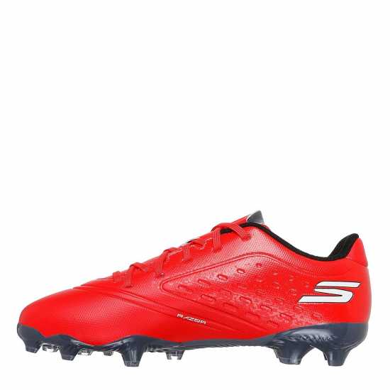 Skechers Razor Juniors Firm Ground Football Boots Red/Black 