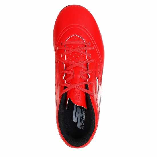Skechers Razor Juniors Firm Ground Football Boots Red/Black 