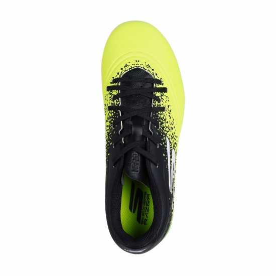 Skechers Razor Juniors Firm Ground Football Boots Жълто/Черно Детски футболни бутонки