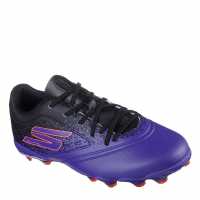 Skechers Razor Juniors Firm Ground Football Boots Лилаво/Черно Детски футболни бутонки