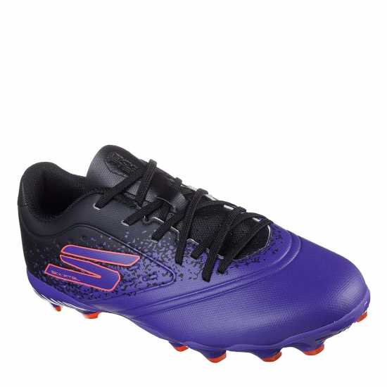 Детски футболни бутонки Skechers Razor Juniors Firm Ground Football Boots Лилаво/Черно Skechers Razor Juniors Firm Ground Football Boots Лилаво/Черно Детски футболни бутонки