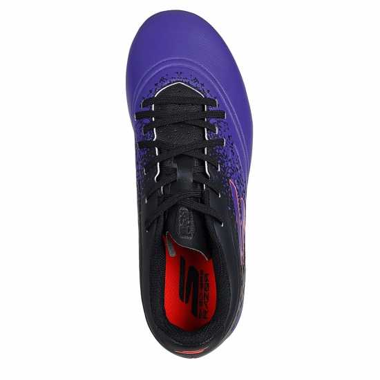 Детски футболни бутонки Skechers Razor Juniors Firm Ground Football Boots Лилаво/Черно Skechers Razor Juniors Firm Ground Football Boots Лилаво/Черно Детски футболни бутонки